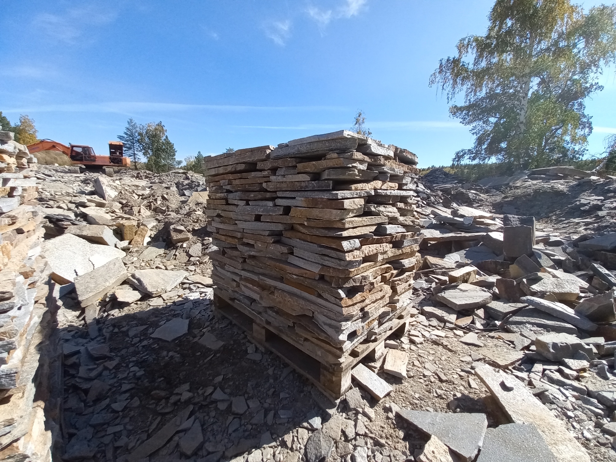 Плитняк златолит серебристый для мощения на бетон купить в Королёве