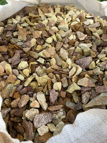 Златолит персиковый декоративная каменная крошка купить в Королёве