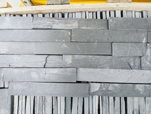 Плитка чёрная из натурального камня фасадная 30 см * 5 см, толщина 7 мм -30 мм купить в Королёве