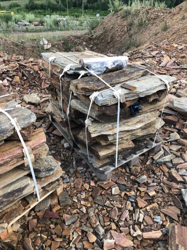 Плитняк кора дерева 50-100мм для пошаговых дорожек купить в Королёве