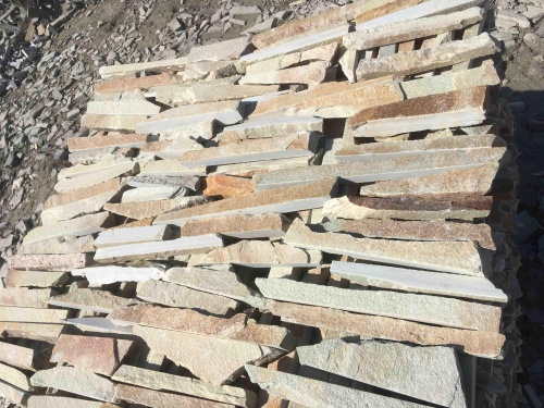 Горбушка златолит золотистый для облицовки купить в Королёве